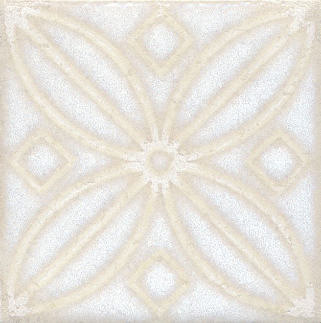 Вставка Kerama Marazzi Амальфи орнамент белый STG\B402\1266 9.9х9.9, шт
