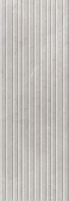 Плитка облицовочная Kerama Marazzi Низида серый светлый структура обрезной 12095R 25х75, м2